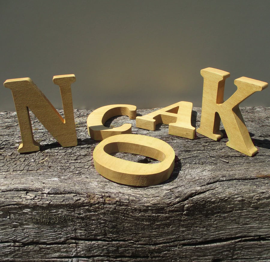Wooden Freestanding Letters