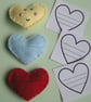 Sewing kit make 3 cute felt pocket hearts - Image 2
