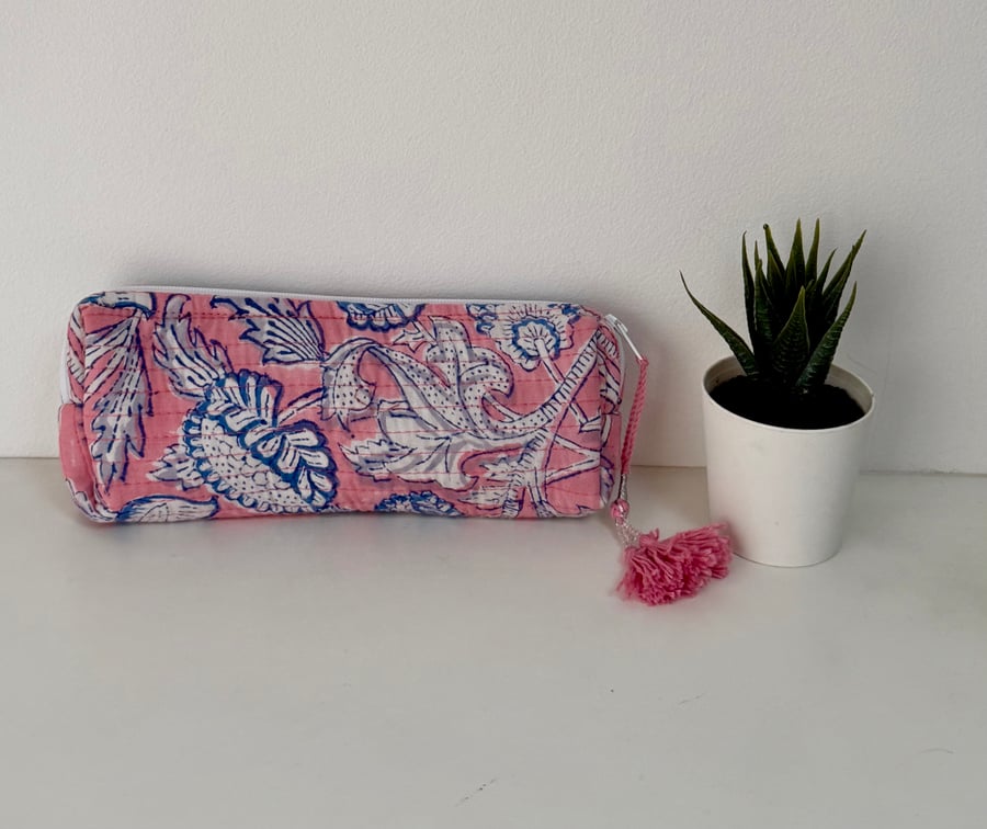 Handmade quilted Pencil Case