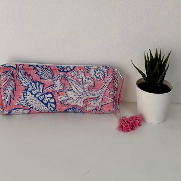 Handmade quilted Pencil Case