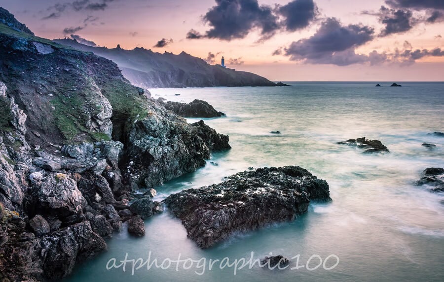 Sunrise at Start Point Lighthouse, Devon - limited edition photography print