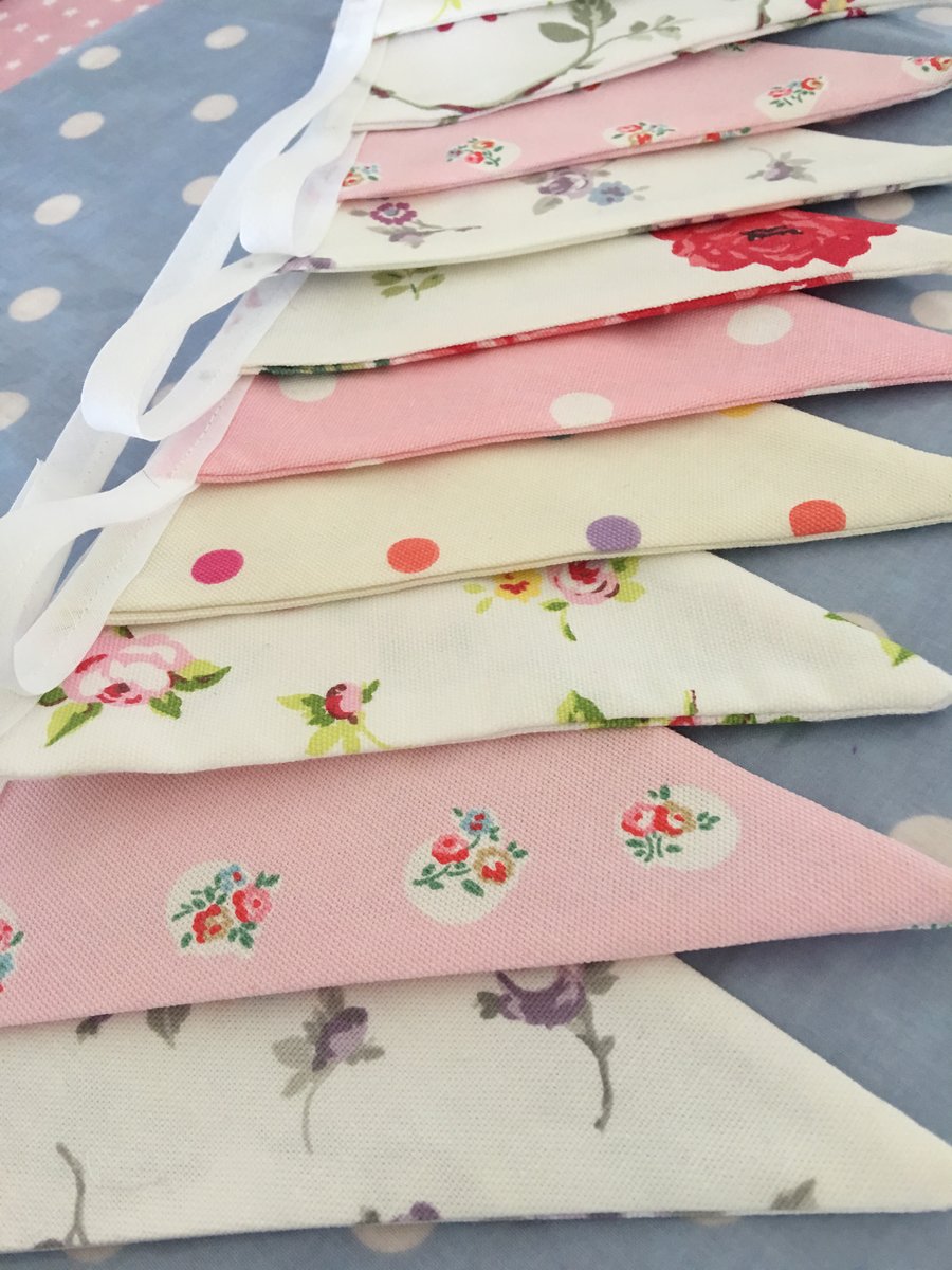 Cath Kidston summer cotton fabric ,wedding,party flags