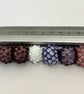 Handmade brown patterned lamp work glass beads - Image 2