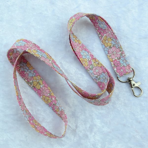 Liberty Tana Lawn lanyard, with swivel lobster clip, 20 inches in length
