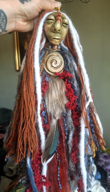 Spirit doll, witches ward, altar, poppet doll,shaman doll,witch,spell, unusual 