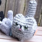 Russian Blue 'Mlem' Crochet Cat