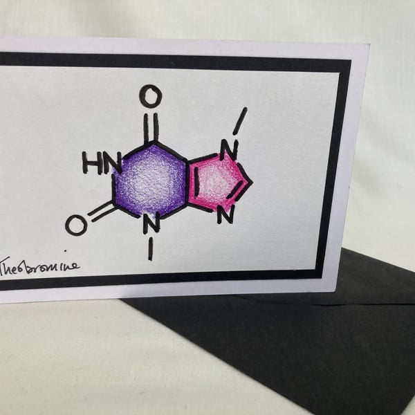 Theobromine greetings card