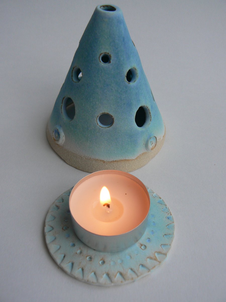 Ceramic Christmas Candle Holder