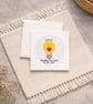 Dad Birthday Card - Hand Stitched Cross Stitch Greeting Card - Father's Day Card