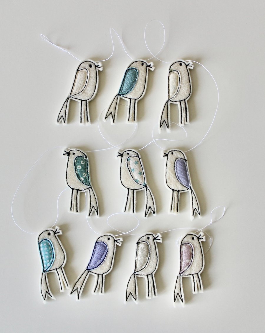 'Birdie Garland 2' - Hanging Decoration