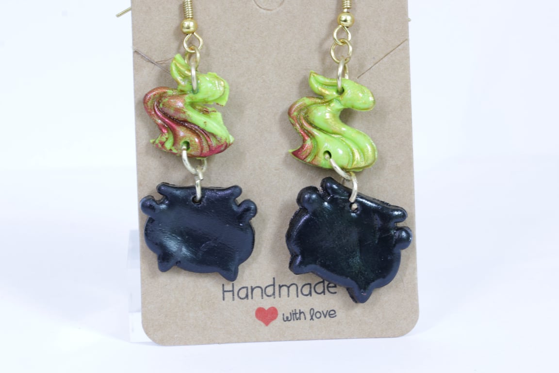 Rustic cauldron earrings 
