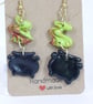 Rustic cauldron earrings 