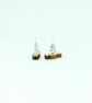 Blue Footed Booby Earrings, Bird Studs, Silver Plated or Sterling Silver Backs - Image 3