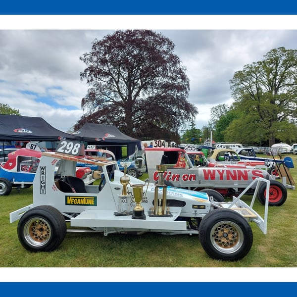 Stock Car Racing Greeting Card A5