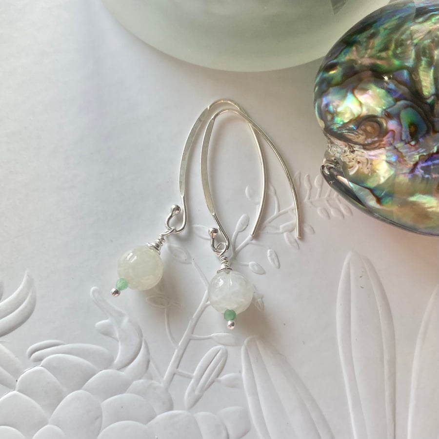 Burmese Jade earrings.