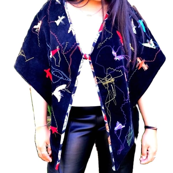ALOUETTE  3D CAPELET WEARABLE ART