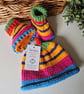Baby Girl's Pure Cotton Beanie Hat & Booties Set 3-9 months size  - Image 8