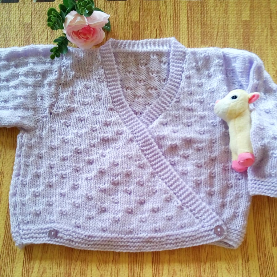 One Off Girl's Knitted Crossover Style Ballerina Cardigan, Girl's Clothes