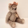 SOLD, RESERVED hand embroidered alpaca mohair teddy bear by Bearlescent