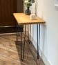 Handmade Reclaimed Scaffold Board Desk - Industrial Console Table - Hairpin Legs - Image 3