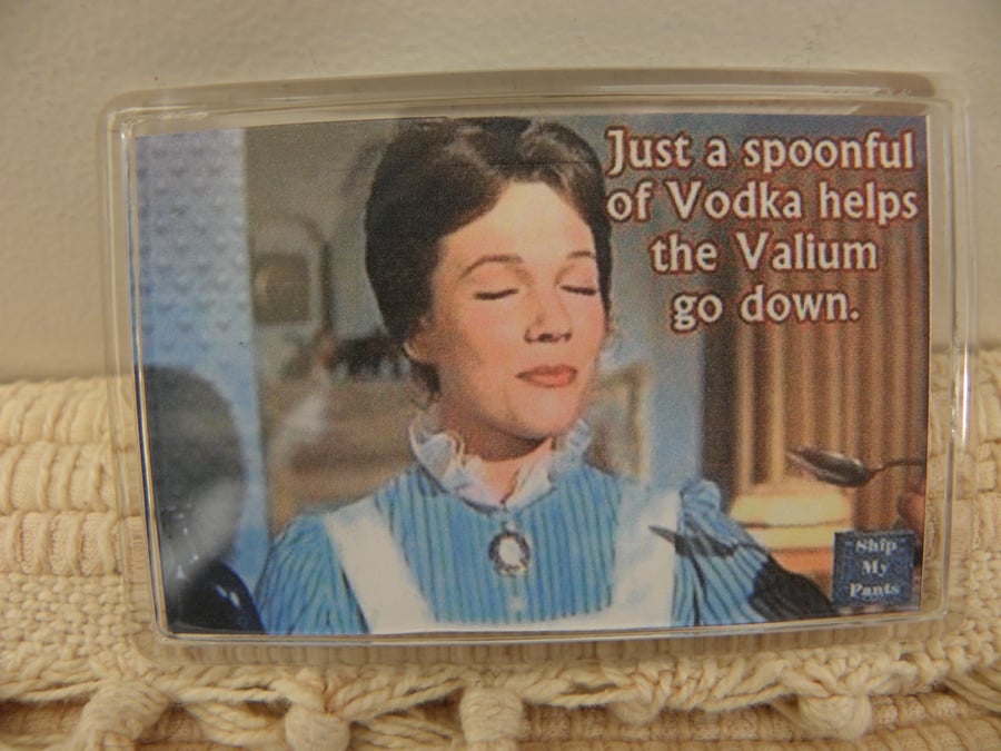 Mary Poppins Valium, Hard Drugs and Vodka Funny Fridge Magnet