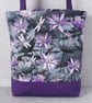 Tote bag, shopping bag, flowers and dragonflies - Image 4