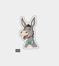 Funny Vinyl Sticker For Adults - Grey Donkey - Image 1