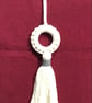 Boho macrame Christmas decoration set- grey trim - Image 5