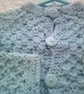 18 inch Blue Round Neck Cardigan - Image 2