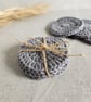 Set of 3 reusable crochet face scrubbies, cotton pads