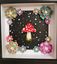 Fly Agaric Mushroom and Flowers - Original Low Relief Artwork - Image 9