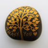 Thank You Gift, Unique Thank You Stone, Painted Rock, Thank You Tree Painting
