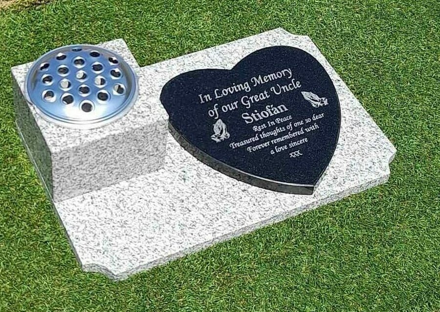 Memorial Stone FLAT Gravestone Cemetery Headstone Personalised Grave Plaque