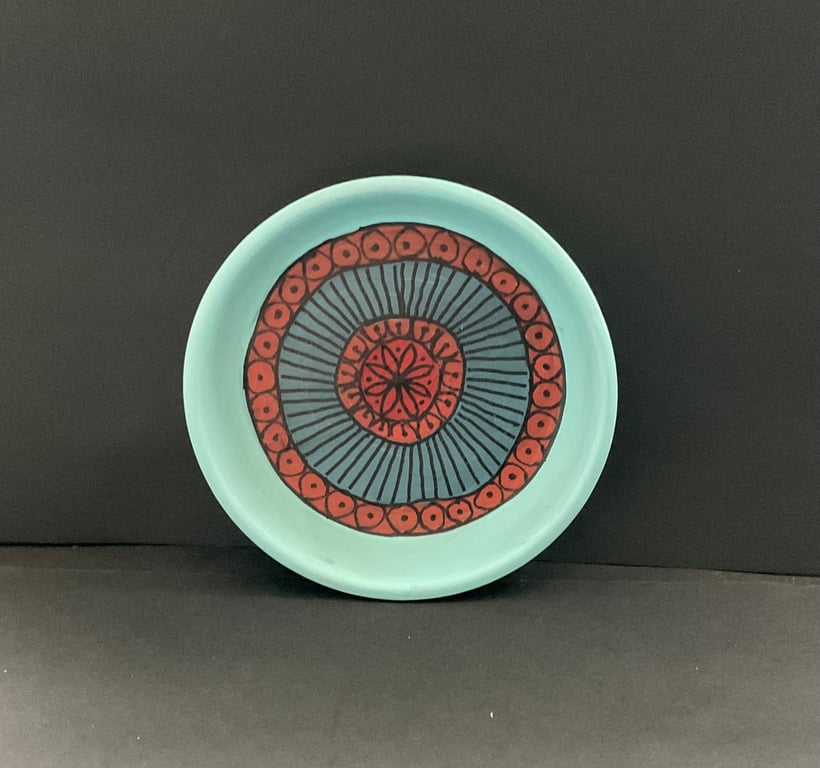 Handpainted trinket dish