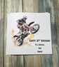 Motorbike Birthday Card Bike Happy Birthday Card for Son Brother Cousin  - Image 3