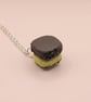 Chocolate Traybake Necklace Miniature Food Gift For Her - Image 5