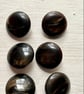 Six 2cm Dark brown buttons with shank  - Image 4