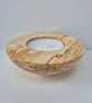 Woodturned tea-light holder, spaltic driftwood - Image 2