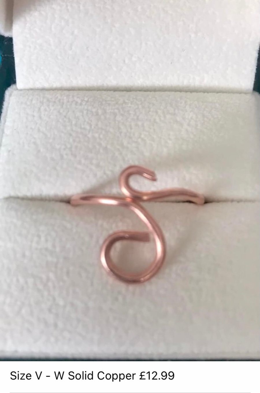 Beautiful ring - Plus Size V-W - Anti Tarnish Solid Copper 