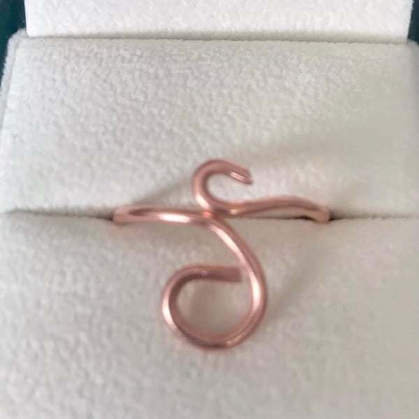 Beautiful ring - Plus Size V-W - Anti Tarnish Solid Copper 