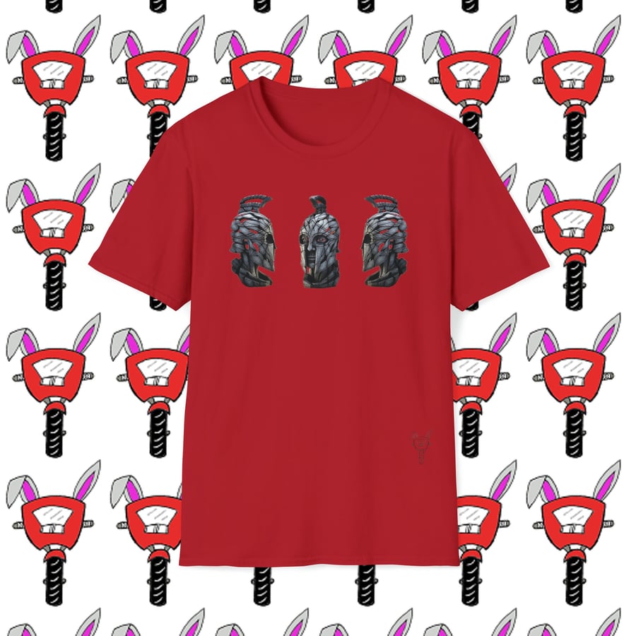 Gladiator Helmet Unisex Softstyle T-Shirt by Bikabunny