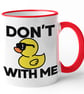 Funny Non swearing Duck Mug Dont Duck With Me - Image 5
