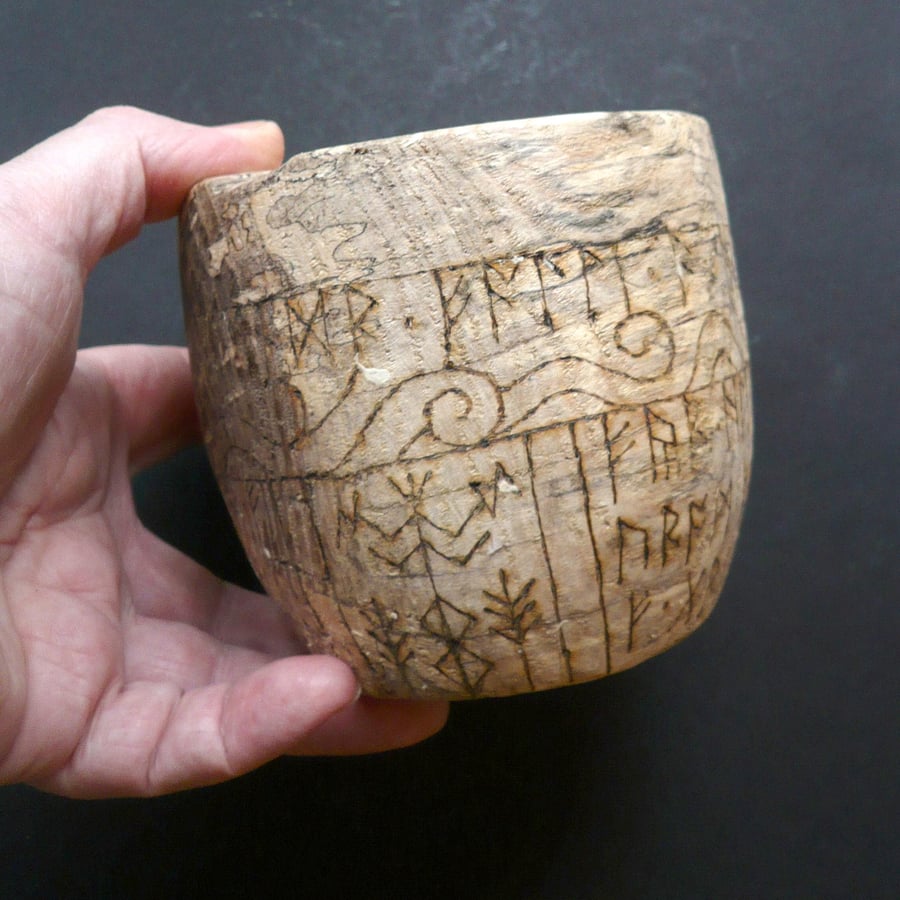 Beech Goddess Bowl "Before the Holy Doors"