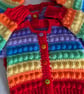 Rainbow coloured cardigans for up to one year old  - Image 2