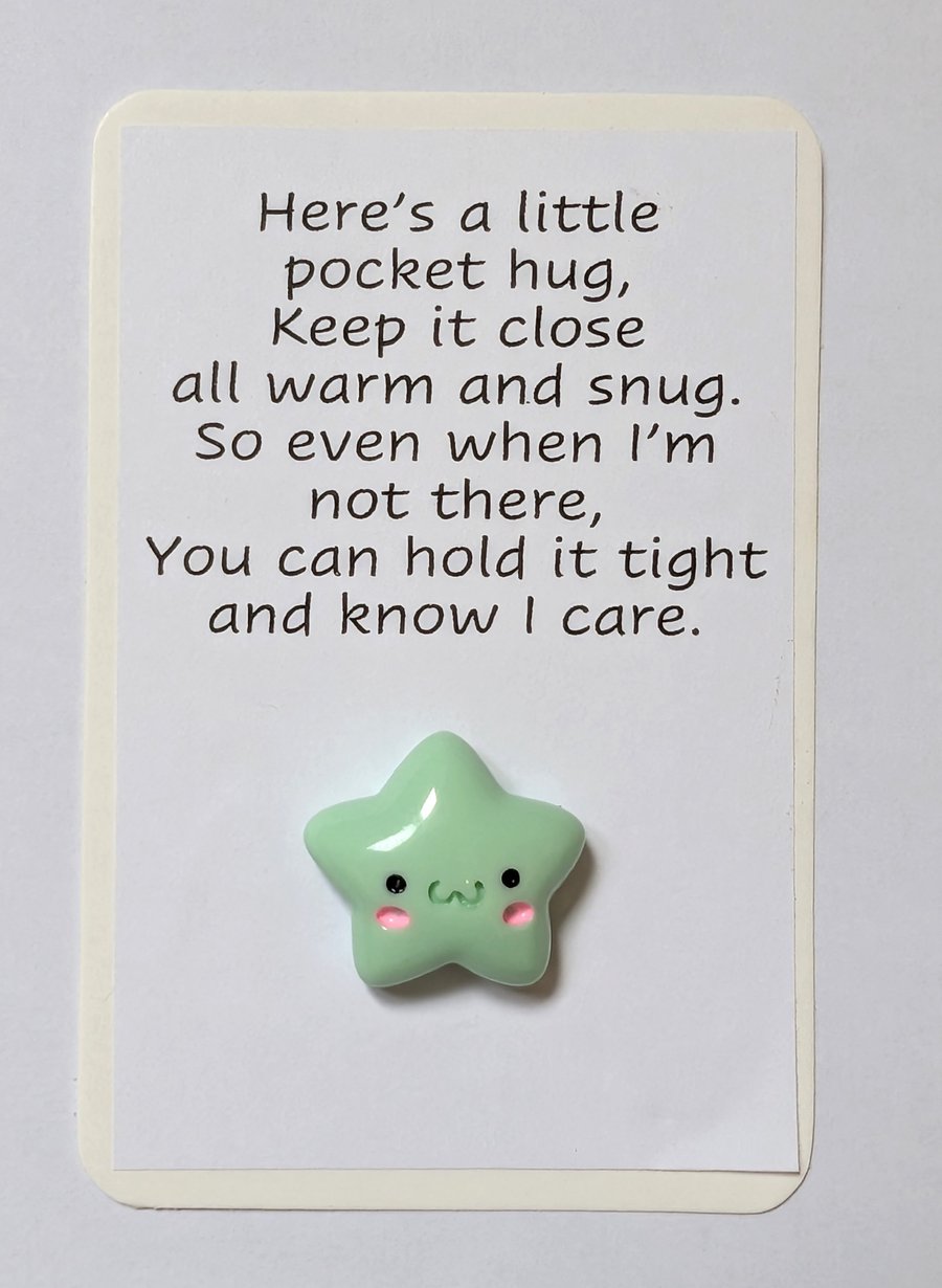 Pocket hugs - star with a face