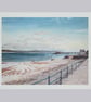 MUMBLES PIER Seascape Art Print- Welsh Seaside Scene- Birthday Gift- 10"x8" - Image 1