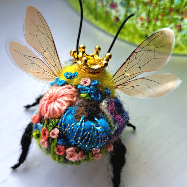 Embroidered Queen Bee 