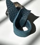 Upcycled Leather Hugging Bird Ring & Mantra Pouch - Image 4