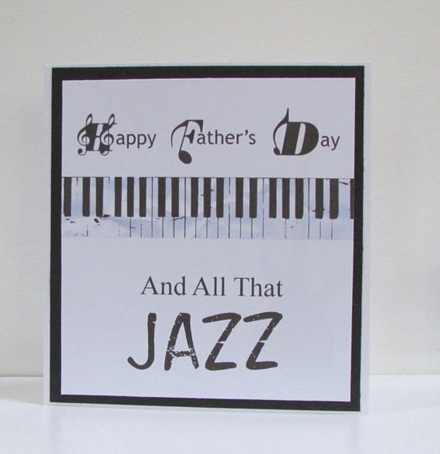All That Jazz Father's Day Card