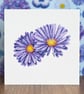 Aster Blank Floral Card